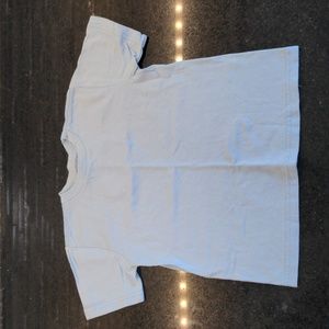 ANVIL KNITWEAR baby t-shirt top xxs 3-6 months blue crafting blank cotton